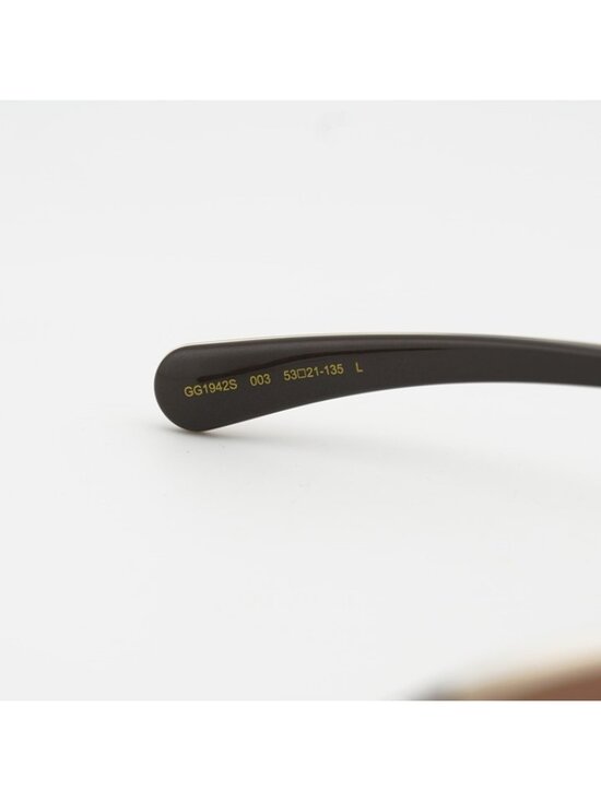 Gucci GG1942S 003 Women Sunglasses Gold Oval Frame, Brown Lenses main image 7